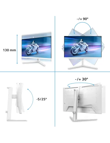 Philips Evnia 5000 pantalla para PC 68,6 cm (27") 3840 x 2160 Pixeles 4K Ultra HD LCD Blanco