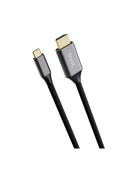 Trust 25630 cambiador de género para cable USB-C HDMI Negro, Plata