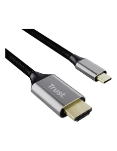 Trust 25630 cambiador de género para cable USB-C HDMI Negro, Plata 2