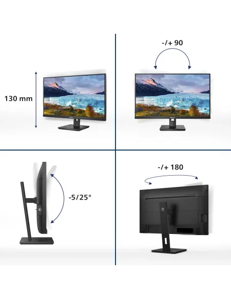 Philips S Line 273S1 00 pantalla para PC 68,6 cm (27") 1920 x 1080 Pixeles Full HD LCD Negro