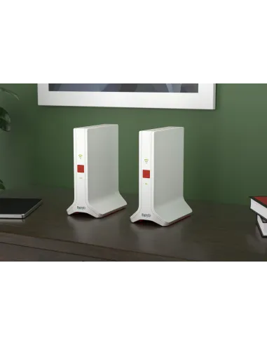 Mesh Set FRITZ! 4200 2-pack Edition International Doble banda (2,4 GHz   5 GHz) Wi-Fi 6 (802.11ax) Rojo, Blanco 2x2 4x4