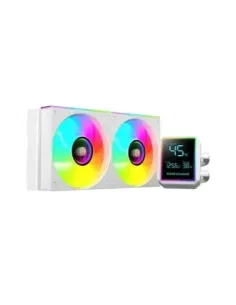 Kit refrigeracion liquida mars gaming mllcdpro240w argb 2x 120mm blanco