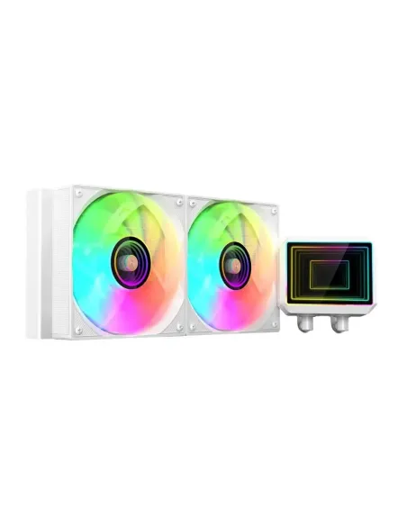Kit refrigeracion liquida mars gaming ml - two240w argb 2x 120mm blanco