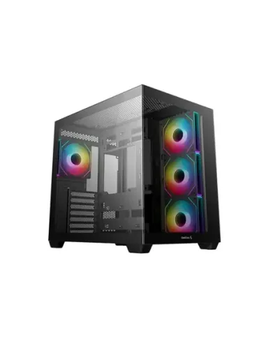 Caja ordenador gaming deepcool cg530 atx rgb cristaltemplado negra