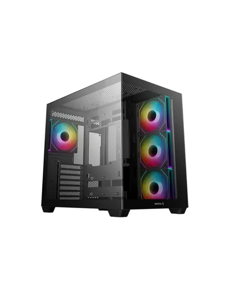 Caja ordenador gaming deepcool cg530 atx rgb cristaltemplado negra
