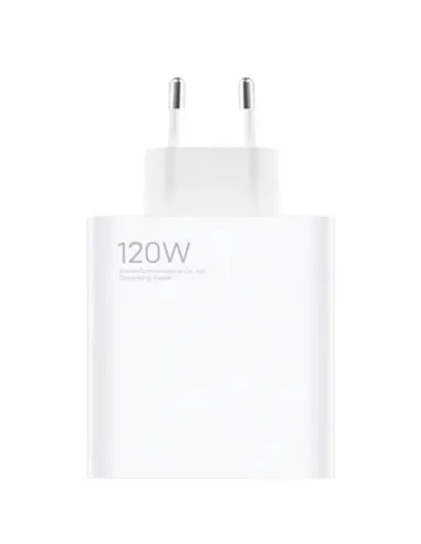 Cargador de pared xiaomi charging combo usb tipo a - 120w - blanco