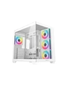 Caja ordenador gaming deepcool cg530 atx rgb cristaltemplado blanca