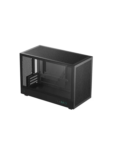 Caja ordenador gaming deepcool matx ch260 cristal templado negra
