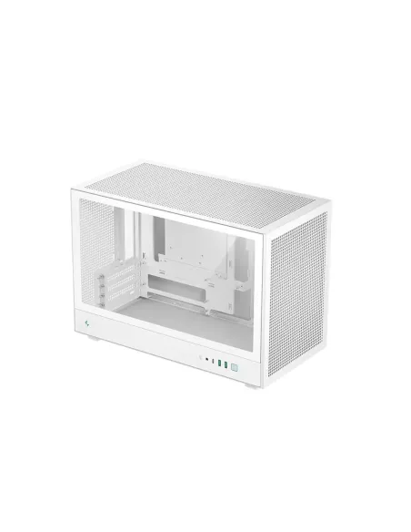Caja ordenador gaming deepcool matx ch260 cristal templado blanco