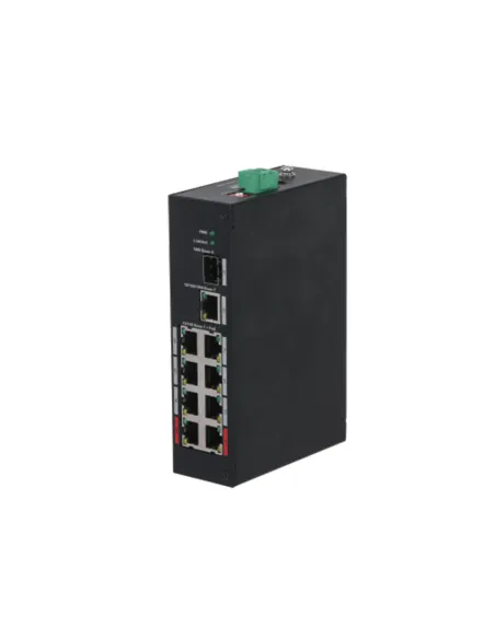 Dahua Technology PFS3110-8ET-96-V2 No administrado Fast Ethernet (10 100) Energía sobre Ethernet (PoE) 10U Negro