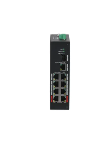 Dahua Technology PFS3110-8ET-96-V2 No administrado Fast Ethernet (10 100) Energía sobre Ethernet (PoE) 10U Negro