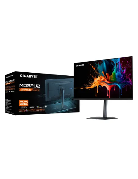 GIGABYTE MO32U2 Monitor Gaming OLED 32” 4K UHD - 3840 x 2160, 240Hz, 0.03ms, 250 cd m², G-Sync Compatible, FreeSync Premium