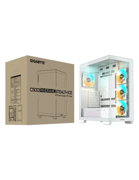 GIGABYTE C500 PANORAMIC STEALTH Midi Tower Blanco