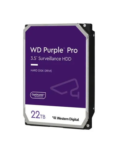 Disco duro interno hdd wd western digital purple wd221purp 22tb 3.5pulgadas sata 6gb - s 7200rpm 512mb