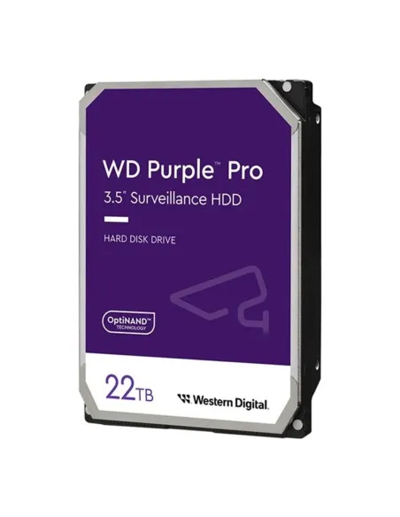 Disco duro interno hdd wd western digital purple wd221purp 22tb 3.5pulgadas sata 6gb - s 7200rpm 512mb