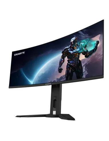 GIGABYTE Monitor de juegos curvo OLED WQHD MO34WQC2 de 34" - 3440 x 1440, 240Hz, 0.03ms, KVM, 250 cd m², FreeSync Premium Pro,