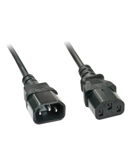 Lindy 30331 cable de transmisión Negro 2 m C14 acoplador C13 acoplador