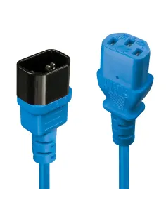 Lindy 30470 cable de transmisión Azul 0,5 m C14 acoplador C13 acoplador