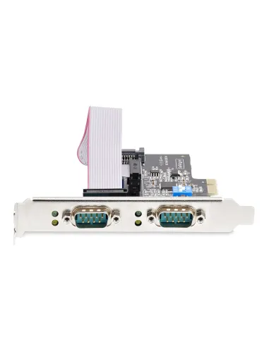 StarTech.com Tarjeta Serie PCIe de 2 Puertos - Tarjeta Serial PCI Express de 2 Puertos DB9 RS232 RS422 RS485 -Incluye Brackets