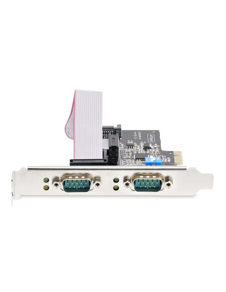 StarTech.com Tarjeta Serie PCIe de 2 Puertos - Tarjeta Serial PCI Express de 2 Puertos DB9 RS232 RS422 RS485 -Incluye Brackets