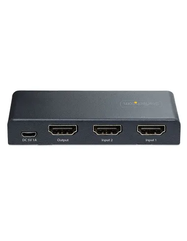 StarTech.com Switch Conmutador HDMI de 2 Puertos de 8K - Selector HDMI 2.1 UHD de 4K a 120Hz 8K 60Hz - HDR10+ - Adaptador de