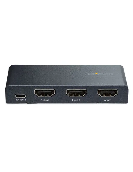 StarTech.com Switch Conmutador HDMI de 2 Puertos de 8K - Selector HDMI 2.1 UHD de 4K a 120Hz 8K 60Hz - HDR10+ - Adaptador de