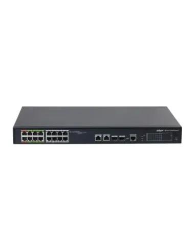 Dahua Technology ePoE DH-LR2218-16ET-240-V2 switch Gestionado L2 Fast Ethernet (10 100) Energía sobre Ethernet (PoE) Negro