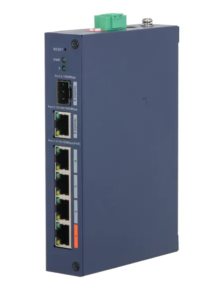 Dahua Technology CHS4106-4ET-60 switch Gestionado L2 Fast Ethernet (10 100) Energía sobre Ethernet (PoE) Escritorio Azul