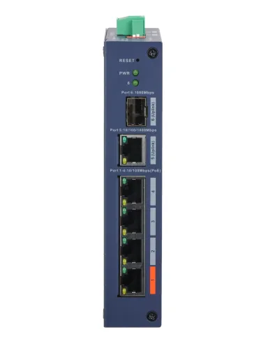 Dahua Technology CHS4106-4ET-60 switch Gestionado L2 Fast Ethernet (10 100) Energía sobre Ethernet (PoE) Escritorio Azul