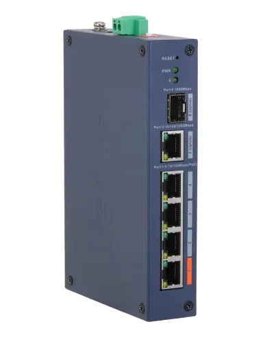 Dahua Technology CHS4106-4ET-60 switch Gestionado L2 Fast Ethernet (10 100) Energía sobre Ethernet (PoE) Escritorio Azul