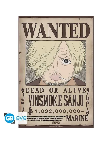 Poster gb eye chibi one piece wanted sanji wano