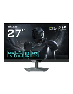 GIGABYTE G27Q20 Monitor Gaming 27” QHD - 2560 x 1440, 200Hz, 0.5ms, Compatible con G-Sync, FreeSync Premium, HDR10, HDMI 2.0,