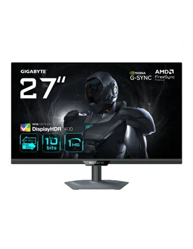 GIGABYTE G27U Monitor de juego 27” 4K UHD - Modo dual (4K 160Hz o FHD 320Hz), 3840 x 2160, 1ms, 350 cd m², FreeSync Premium,