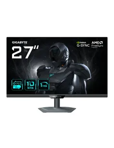 GIGABYTE G27UP Monitor de juego 27” 4K UHD - Modo dual (4K 160Hz o FHD 320Hz), 3840 x 2160, 1ms, 400 cd m², FreeSync Premium,