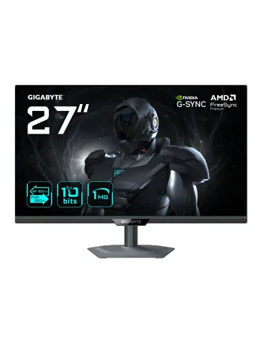 GIGABYTE G27UP Monitor de juego 27” 4K UHD - Modo dual (4K 160Hz o FHD 320Hz), 3840 x 2160, 1ms, 400 cd m², FreeSync Premium,