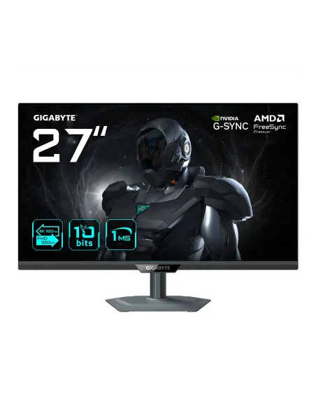 GIGABYTE G27UP Monitor de juego 27” 4K UHD - Modo dual (4K 160Hz o FHD 320Hz), 3840 x 2160, 1ms, 400 cd m², FreeSync Premium,