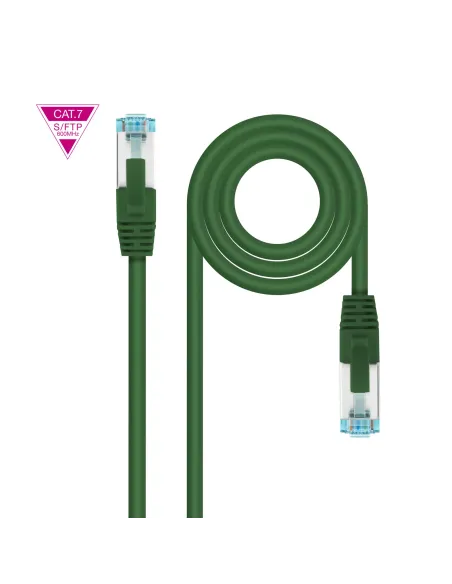 Nanocable Cable de Red Cat.7 600MHZ LSZH SFTP PIMF AWG26, Verde, 2 m