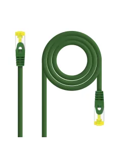 Nanocable Cable Red Latiguillo RJ45 LSZH CAT.6A SFTP AWG26, Verde, 25 cm
