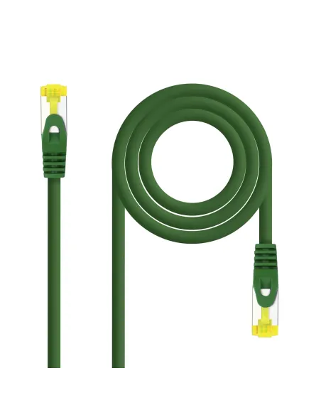 Nanocable Cable Red Latiguillo RJ45 LSZH CAT.6A SFTP AWG26, Verde, 25 cm