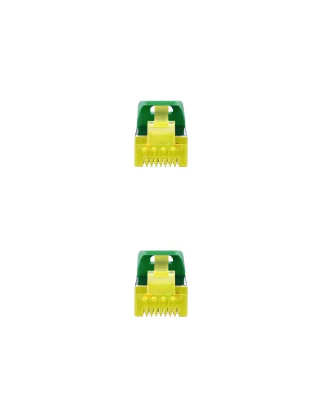 Nanocable Cable Red Latiguillo RJ45 LSZH CAT.6A SFTP AWG26, Verde, 25 cm