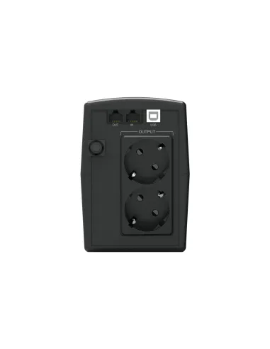 Conceptronic ZEUS01ES sistema de alimentación ininterrumpida (UPS) Línea interactiva 0,65 kVA 360 W 2 salidas AC
