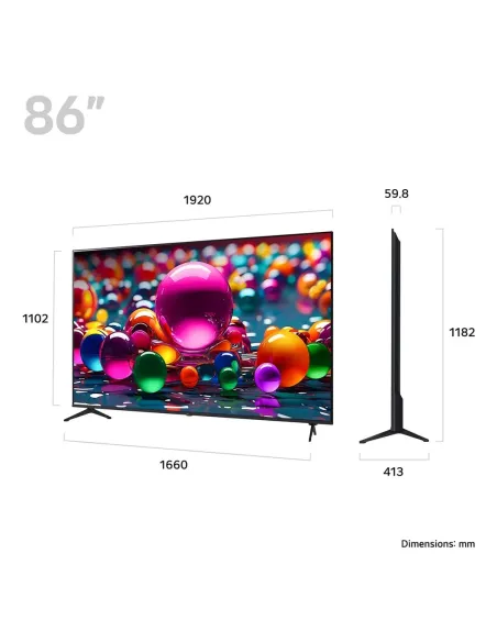 LG 86UA75006LA Televisor 2,18 m (86") 4K Ultra HD Smart TV Wifi Negro
