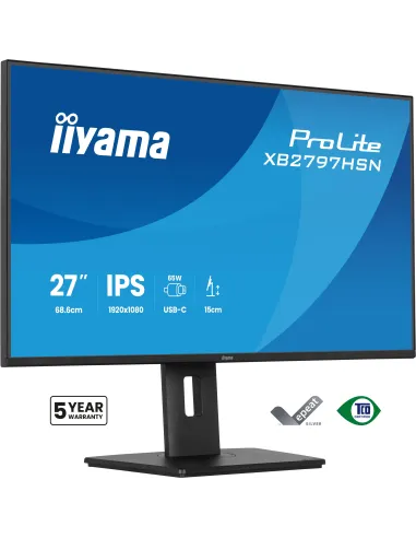 iiyama ProLite XB2797HSN-B1 pantalla para PC 68,6 cm (27") 1920 x 1080 Pixeles Full HD LCD Negro