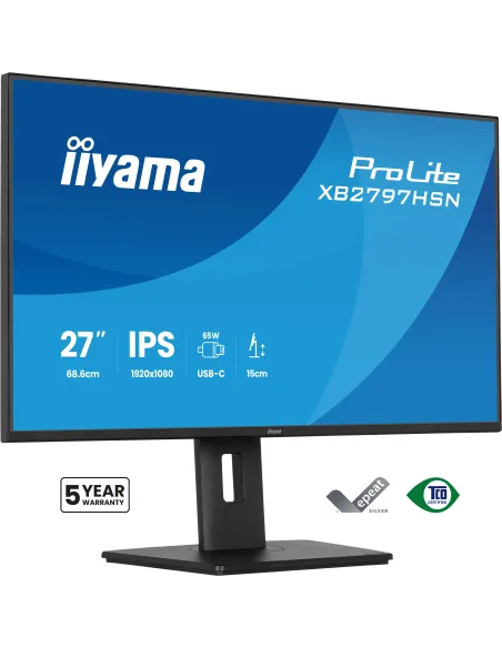 iiyama ProLite XB2797HSN-B1 pantalla para PC 68,6 cm (27") 1920 x 1080 Pixeles Full HD LCD Negro