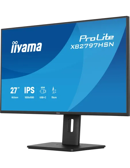 iiyama ProLite XB2797HSN-B1 pantalla para PC 68,6 cm (27") 1920 x 1080 Pixeles Full HD LCD Negro