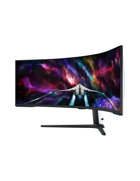 Samsung G95NC pantalla para PC 144,8 cm (57") 7680 x 2160 Pixeles Dual UHD LED Negro, Blanco