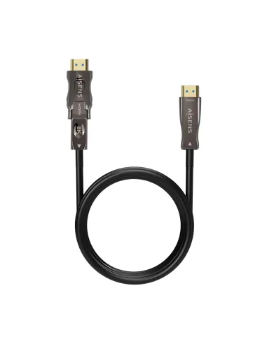 AISENS Cable Hdmi V2.1 AOC Desmontable Ultra Alta Velocidad   Hec 8K@60Hz 4K@120Hz 4 4 4 48Gbps, A M-D A M, Negro, 20M