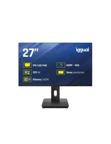 iggual Monitor 27" VGA HDMI 120Hz pivotante AA MM