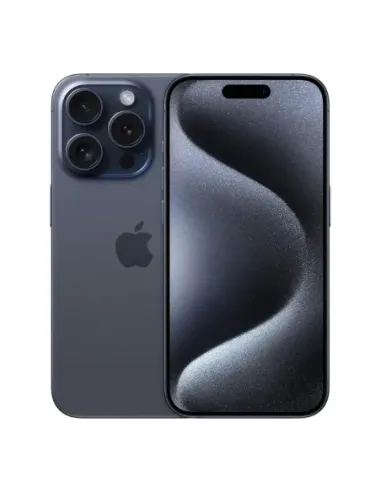 Telefono movil smartphone apple iphone 15 pro 5g - 256gb - 6.1 pulgadas azul acondicionado