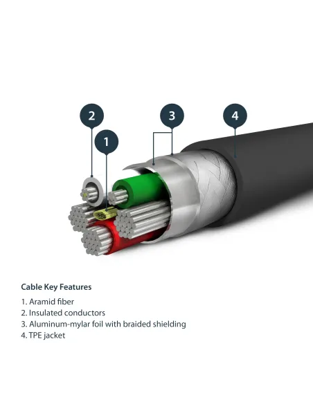 StarTech.com Cable Resistente USB-A a Lightning de 1 m Negro - Cable de Alimentación y Sincronización USB Tipo A a Lightning